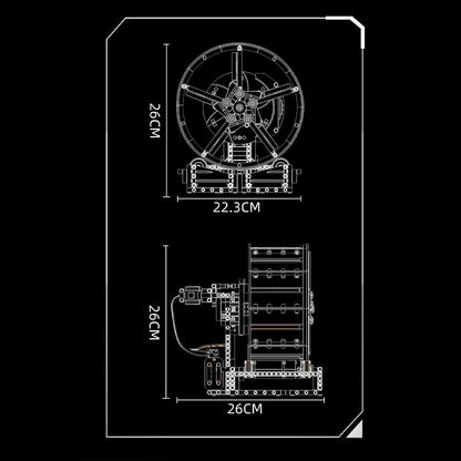 Motorised Supercar Wheel Display 577Pcs