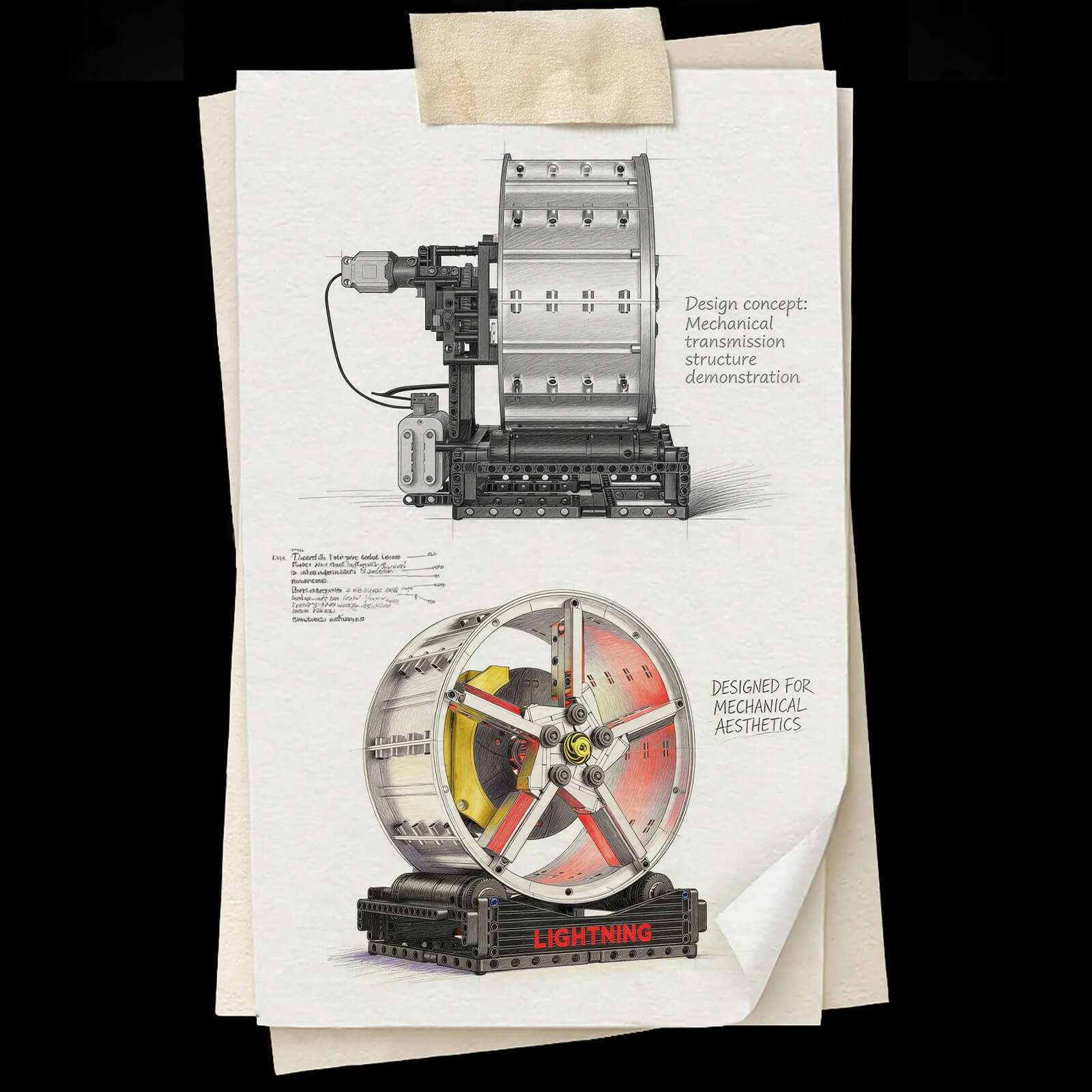 Motorised Supercar Wheel Display 577Pcs