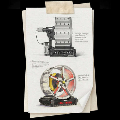 Motorised Supercar Wheel Display 577Pcs