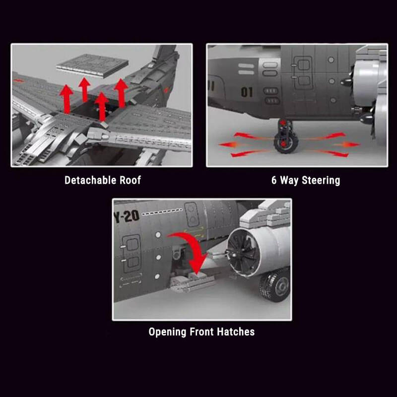 Y-20 Large Military Aircraft 2202pcs mySite