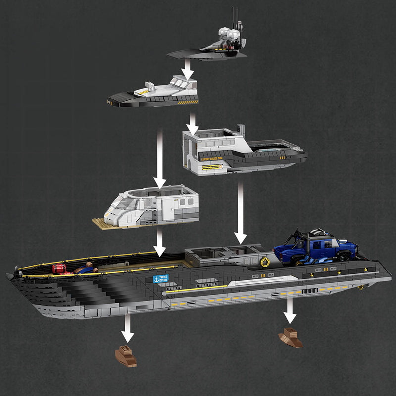 The Ultimate Superyacht 4420Pcs - RBrickstem®